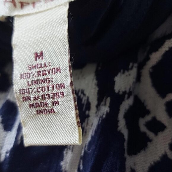 Whimsigoth Maxi Dress Boho Witchy Tiered Blue & White Gown Medium - Picture 11 of 13